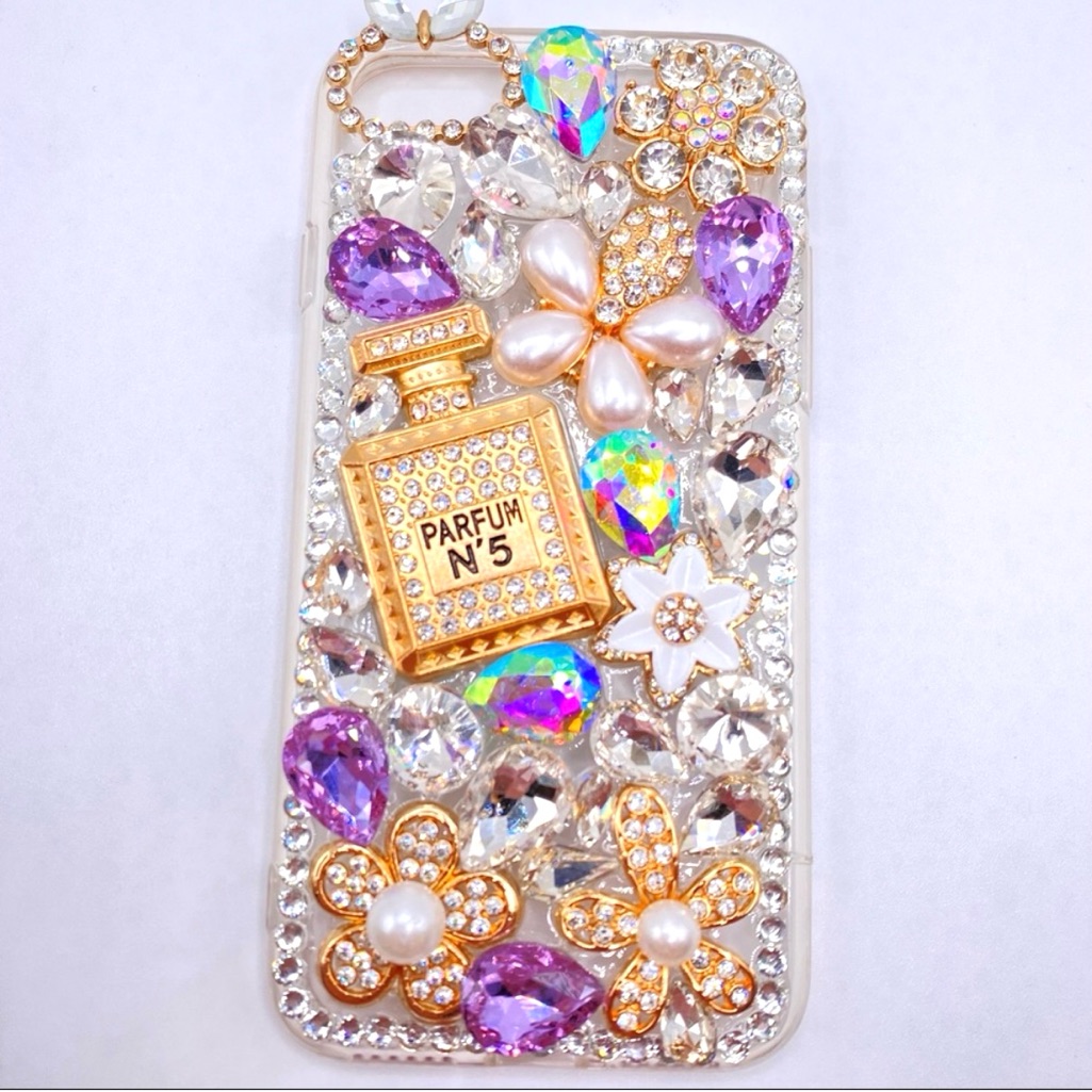 Iphone 7 Iphone 8 Iphone Se 2020 Clear Purple Diamond Case